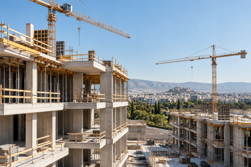 Οικοδομή: Ισχυρή ανάπτυξη με άνοδο 19,9% στον όγκο στο δωδεκάμηνο